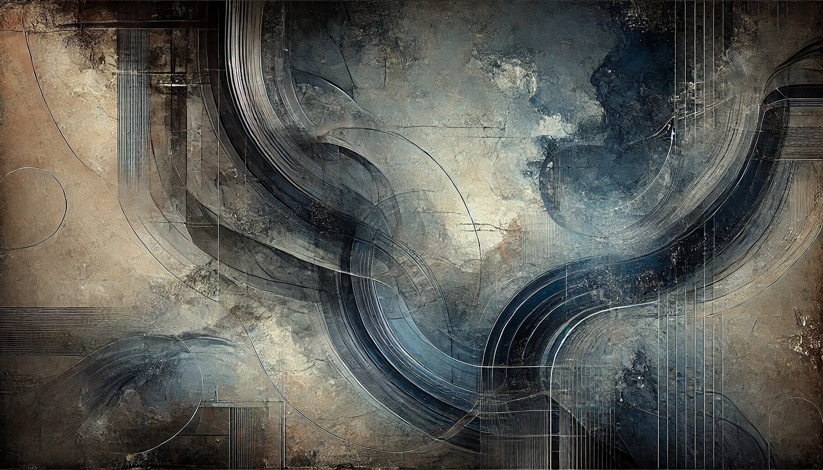 Clouded Cave oversized wall art on stretched canvas