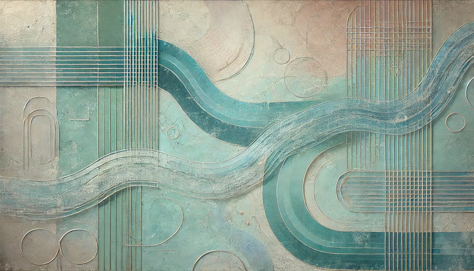 Euphrates oversized wall art on stretched canvas
