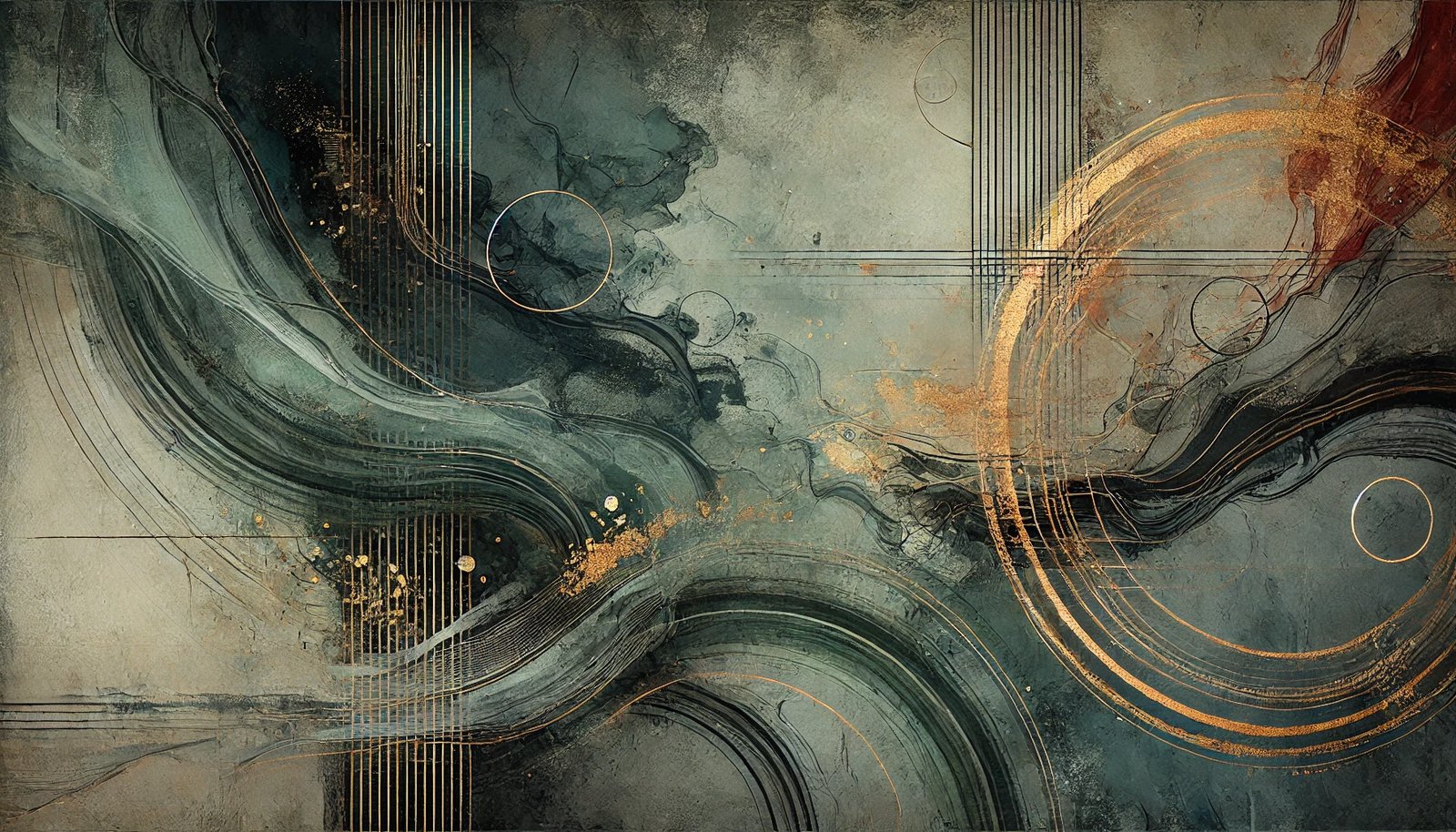 Gold Paper oversized wall art on stretched canvas