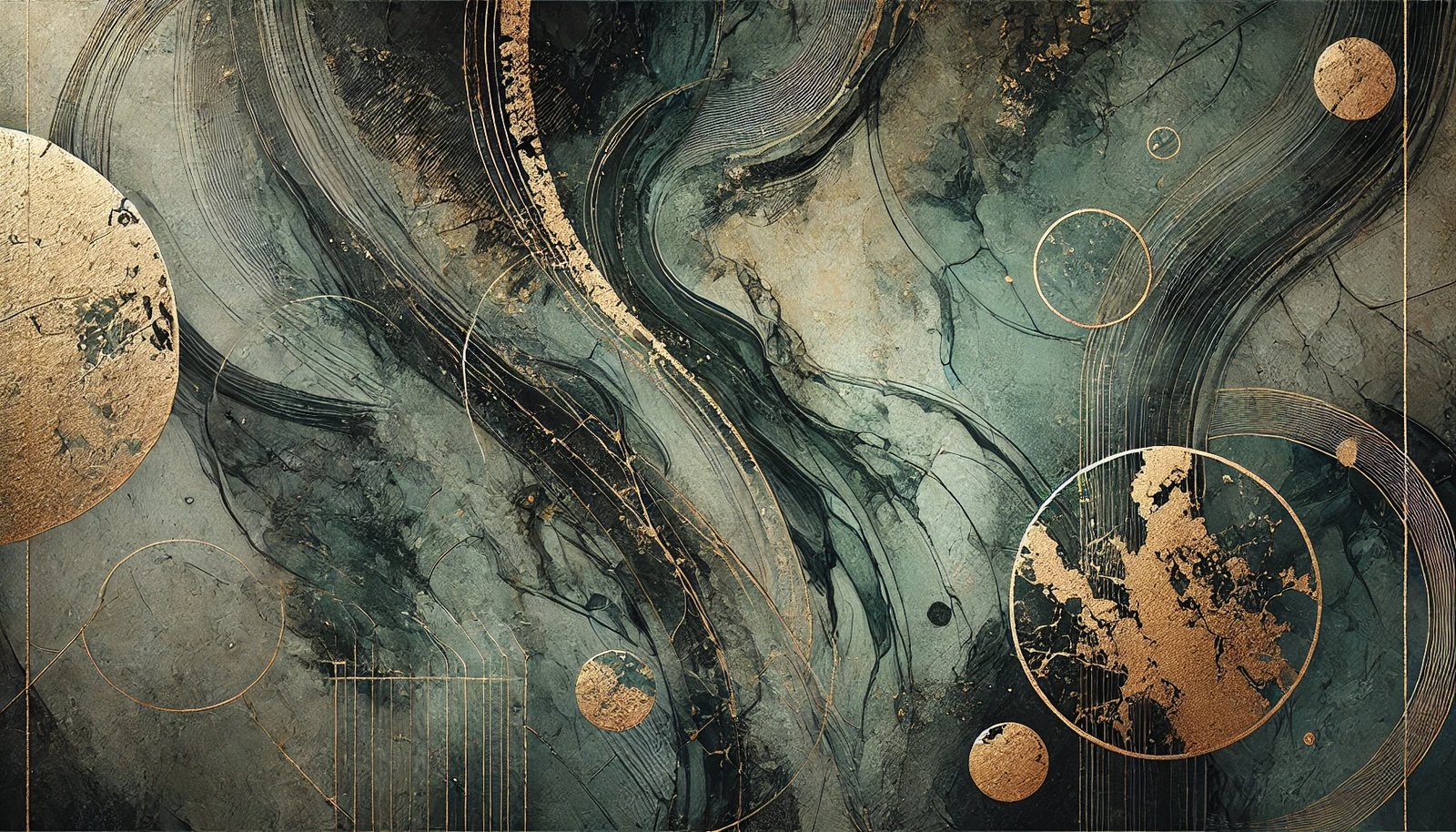 Golden Earth oversized wall art on stretched canvas