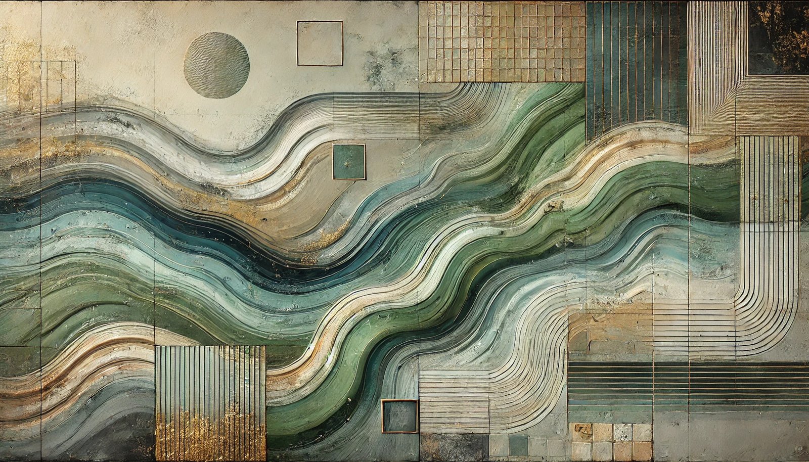 Green River Basin oversized wall art on stretched canvas