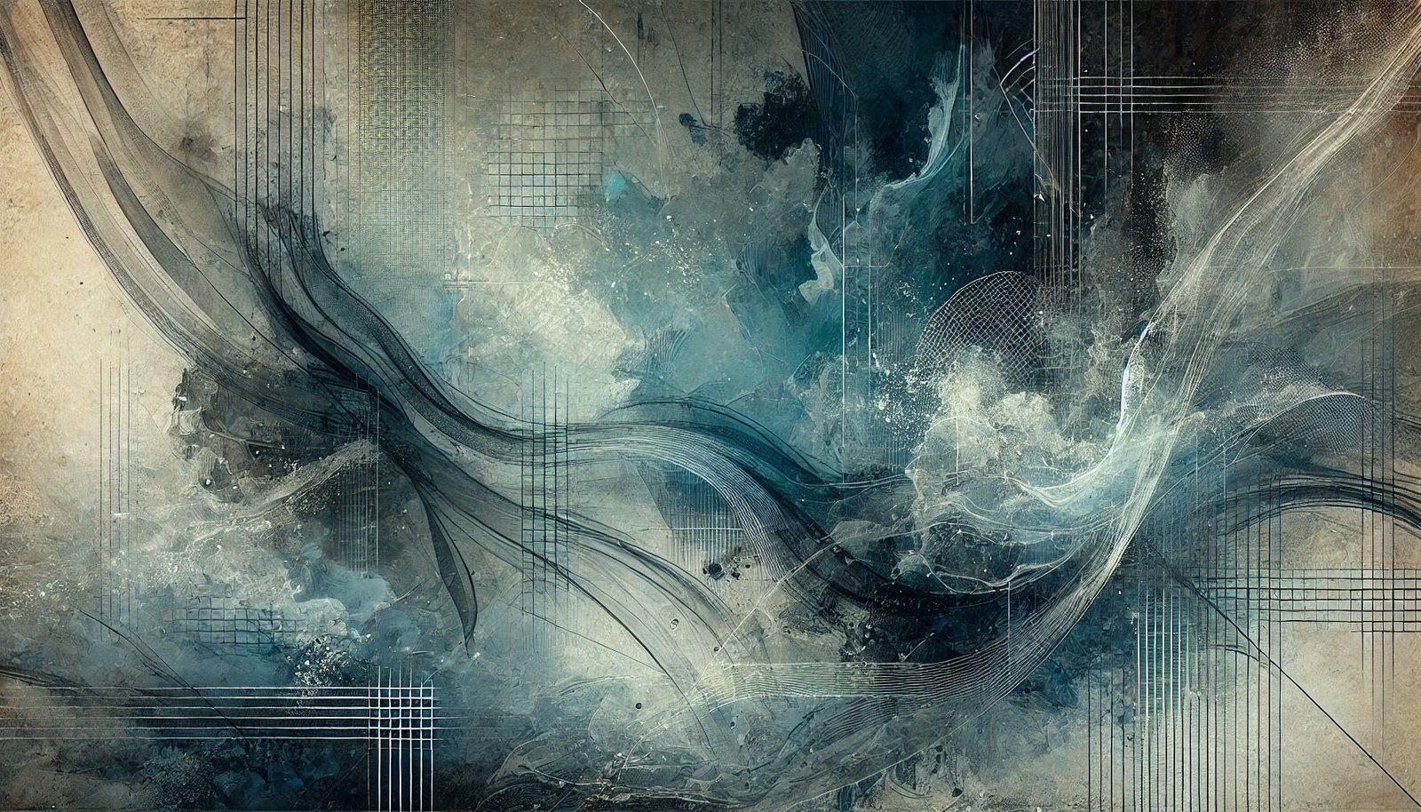 Heavenly Storm oversized wall art on stretched canvas