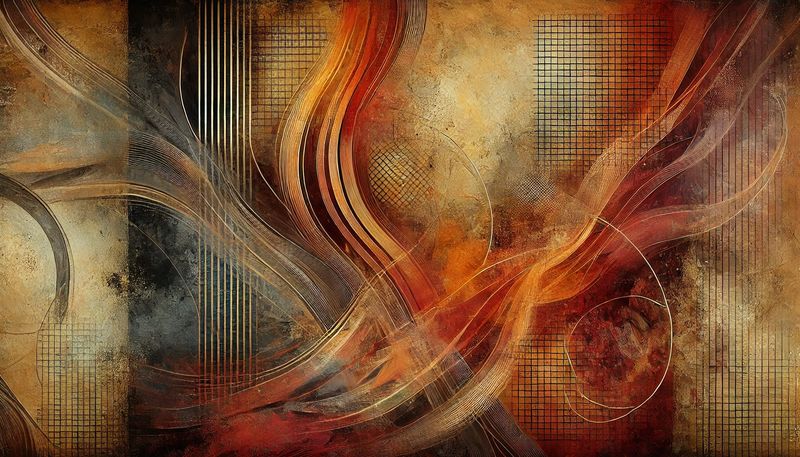 Inferno oversized wall art on stretched canvas