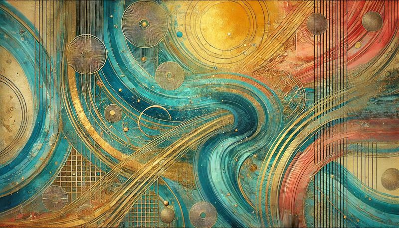 Mango Galaxy oversized wall art on stretched canvas