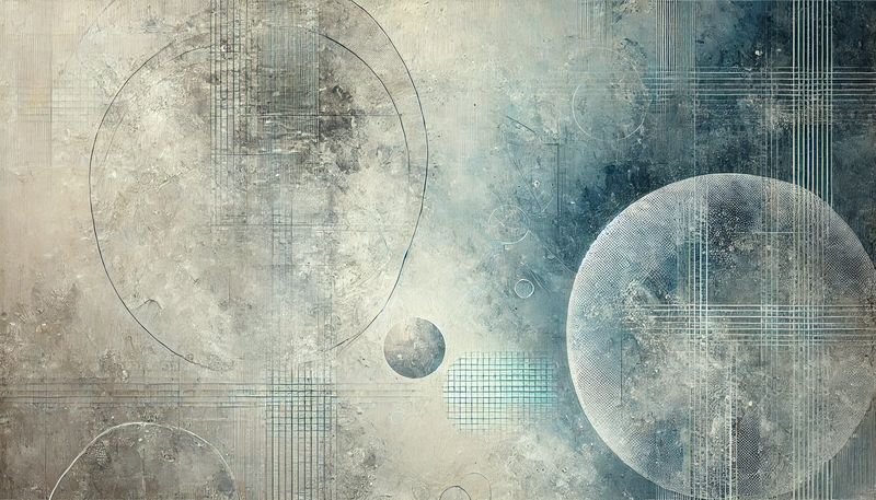 Ocean Moons oversized wall art on stretched canvas