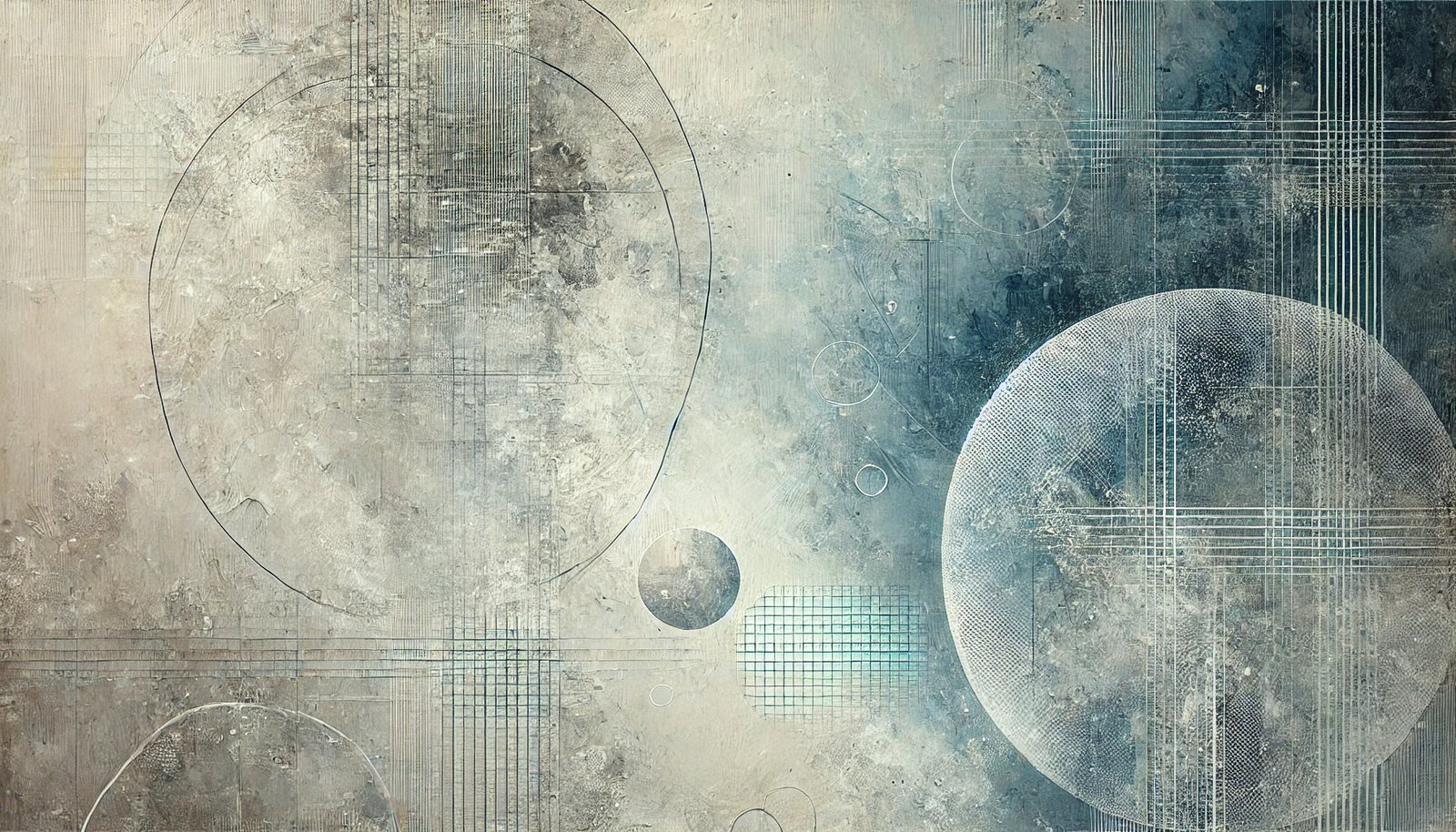 Ocean Moons oversized wall art on stretched canvas