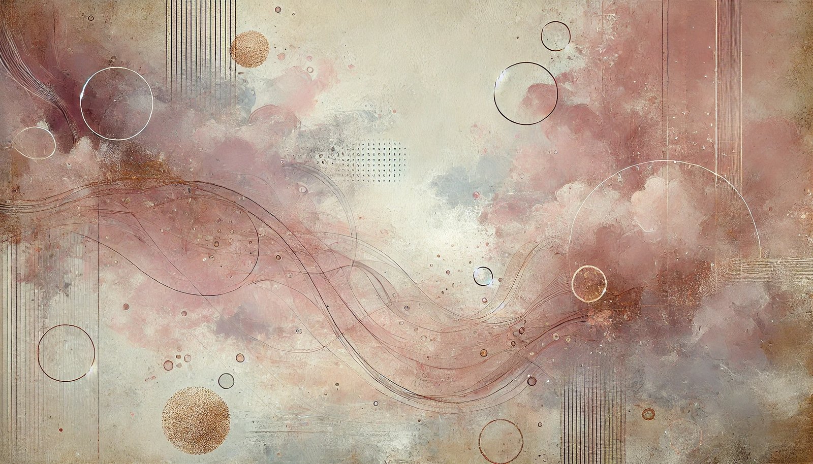 Rose Clouds oversized wall art on stretched canvas