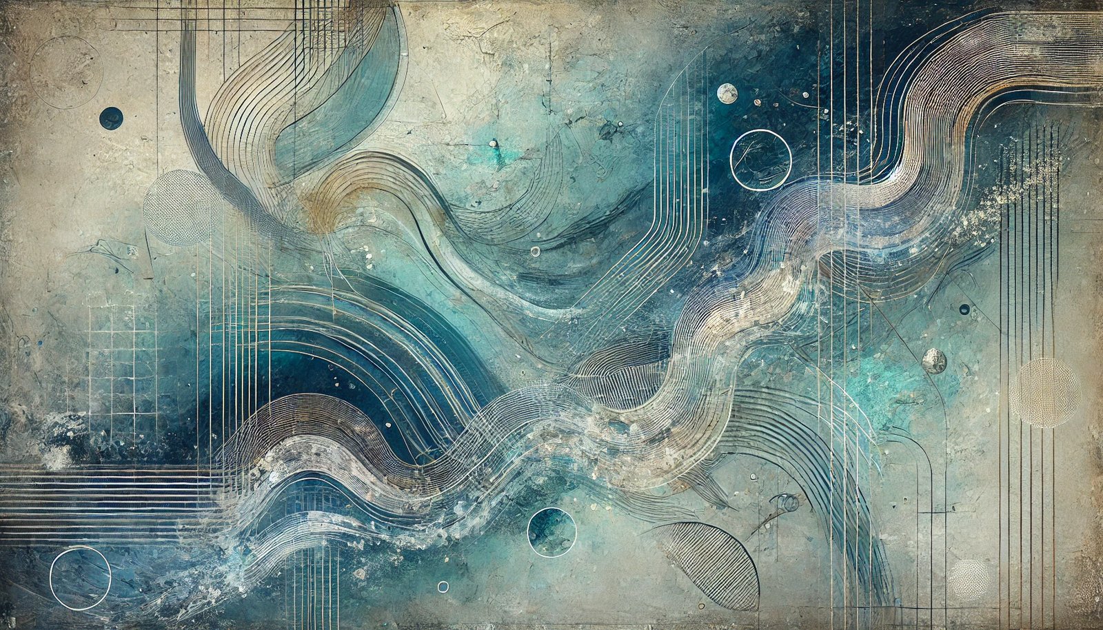 Sea Fossils oversized wall art on stretched canvas